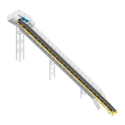 खनन और निर्माण के लिए स्थिर संचालन सुरक्षा बेल्ट कन्वेयर 15-37KW